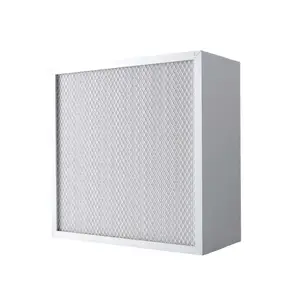 Mini-pleated ULPA HEPA Filter Factory Direct HVAC H13 H14 Deep Pleat Aluminum Clapboard HEPA Air Filter For Clean Room