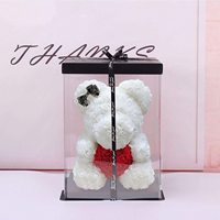 Ours en peluche rose AYOYO OEM 2026, rose A/B 25 cm, ours en peluche rose pour la Saint-Valentin et Halloween pour petite amie