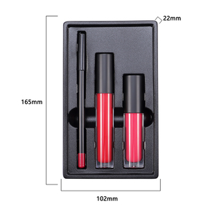 Không thấm nước Lipliner Lipgloss Combo 3 mảnh Vegan 3 trong <span class=keywords><strong>1</strong></span> Bộ dụng cụ môi nhãn hiệu riêng mờ Son môi Lipliner Lip Gloss Lip Combo Set - Product Image 6