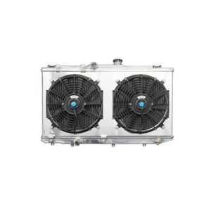 Radiateur en aluminium pour moteur de course pour <span class=keywords><strong>Chevrolet</strong></span> <span class=keywords><strong>Corvette</strong></span> V8 5.7L C3 C6 de 1969 à 2013 avec ou sans carénage de ventilateur - Product Image 1