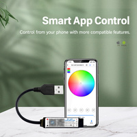Pengontrol Lampu LED RGB USB Smart App, Mode Musik, Fungsi Timer, 16 Juta Warna, dan Mode Kustom