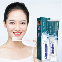 Dentifrice au bicarbonate de soude pur et frais personnalisable pour la maison et l'hôtel, voyage, parfum menthe.