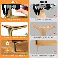 Heavy Duty Metall polieren Finish Möbel Hardware Zubehör für Esszimmer Küche Hotel-Schlafs ofa Stuhl Couch tisch Beine
