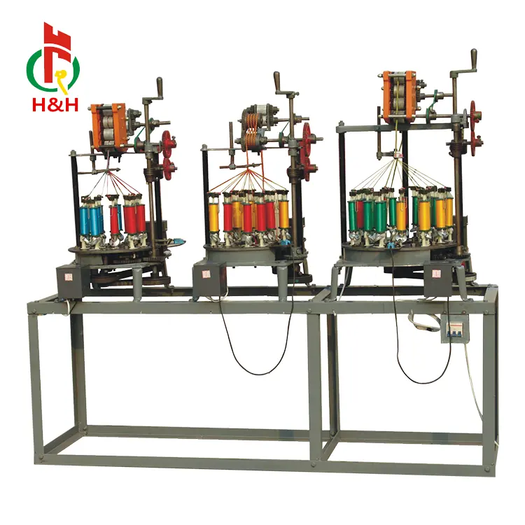 E-Type Tradition 17 Spindle Elastic Cord Belt Braiding Machine For Sale
