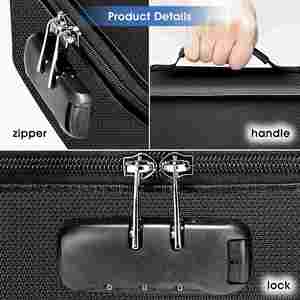 Bolsa Organizadora de Archivos de Nailon Resistente al Fuego y al Agua, Estuche para Laptop, Certificados, Documentos y Pasaportes - Product Image 5