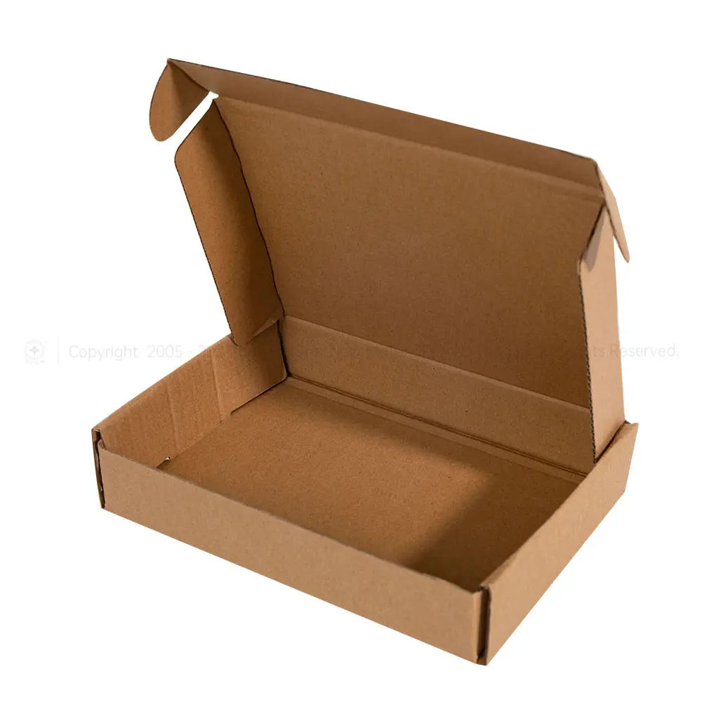 Custom Logo Black Personalised Brown Kraft Paper Verpackung Tear Strip Zipper Corrugated Packaging Shipping Mailer Box With Logo