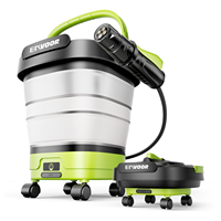 Nettoyeur de voiture sans fil portable, réservoir pliable de 12 L, rechargeable, machine de nettoyage à pression de 5 bars, étanche IPX4 pour le jardin