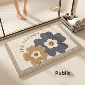 Tappetini da <span class=keywords><strong>bagno</strong></span> in stile <span class=keywords><strong>moderno</strong></span> stile floreale morbidi tappeti di peluche per casa e Hotel materiale di fango diatomee pronto per la vendita - Product Image 3