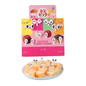 Forchette Decorative per il pranzo di vendita calda occhi divertenti Mini forchetta per frutta per uso alimentare scelte per alimenti per bambini