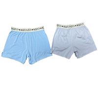 Boxers pour hommes en coton mercerisé de qualité supérieure, respirants, taille mi-haute, avec logo tissé