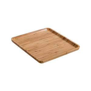 Plateau de service en bambou carré, motif bois naturel, pour restaurant, maison, hôtel - Product Image 5