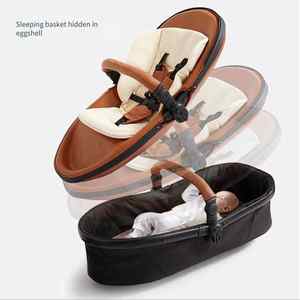 Meilleures ventes de poussettes jumelles pour bébés avec landau double et pièces haut de gamme pour jumeaux - Product Image 3