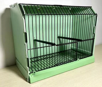 KWS 2024 Cage d'exposition et de présentation extérieure pour oiseaux de haute qualité avec panneau arrière, design respirant et plateau en plastique