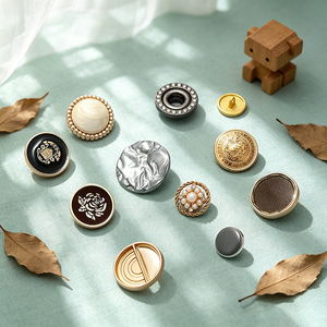 Boutons métalliques de haute qualité à tige bombée, avec logo personnalisé, boutons de couture en forme de champignon, attaches métalliques pour la décoration de vêtements - Product Image 2
