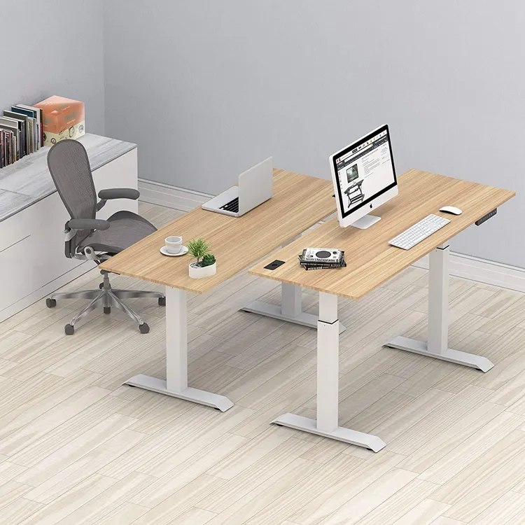 Pata de mesa de oficina A14, muebles eléctricos de doble motor, altura ajustable, escritorio de pie para ordenador