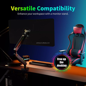 Venta al por mayor de puertos de brazo robótico voladizo juego RGB atmósfera luz ordenador pantalla elevación Monitor soporte - Product Image 5