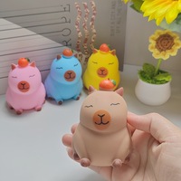 Balle anti-stress en caoutchouc souple en forme de capybara (Ruru) à rebond rapide, jouet créatif et viral pour la décompression