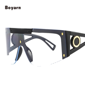 แว่นกันแดดวินเทจย้อนยุคกอธิคยูนิเซ็กซ์สไตล์สตีมพังค์น้ำหนักเบาใส่สบายปกป้อง UV400ทนทาน - Product Image 2