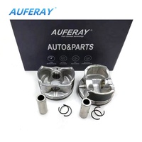 AUFERAY Nouveau Kit de Réparation Moteur Piston 84MM pour BMW 120i 320i X1 N46B20C Pièces de Remplacement OE 11257562452 11257562453