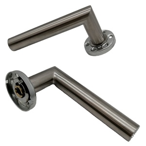 Kak — <span class=keywords><strong>poignée</strong></span> <span class=keywords><strong>de</strong></span> <span class=keywords><strong>porte</strong></span> ronde en acier inoxydable, pour <span class=keywords><strong>porte</strong></span> principale, design simple, serrure - Product Image 1