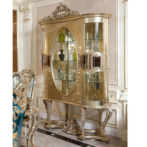 Mobile Porta Vini Turco di Lusso Personalizzato in Legno Intagliato a Mano, Arredamento di Alta Gamma per Soggiorno, Vetrina Espositiva - Product Image 2