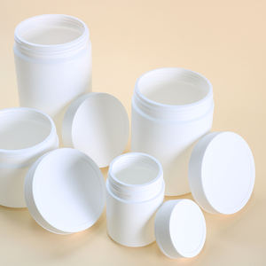 Vacío de boca ancha 250ml-1000ml de plástico blanco para mascotas farmacéutica píldora cápsula contenedor medicina vitamina suplementos botellas - Product Image 1