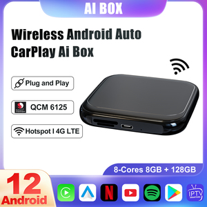 CarPlay <span class=keywords><strong>Mini</strong></span> Ai Box Android <span class=keywords><strong>12</strong></span>, CarPlay inalámbrico para Audi, Mazda, Toyota Benz, Youtube, Netflix, 4G, LTE, GPS, 4GB + <span class=keywords><strong>64GB</strong></span> - Product Image 5