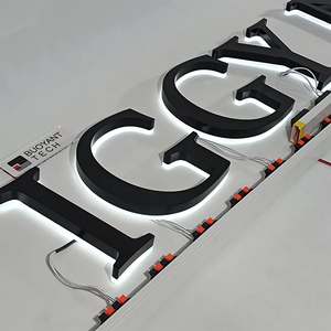 Letras de Canal LED Personalizadas, Señalización Exterior para Tiendas, Logotipo Acrílico 3D, Letrero para Edificios, Recepción de Negocios, Señalización LED Retroiluminada - Product Image 1