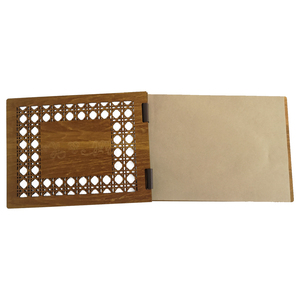 Accessoires de mariage Articles de fête Signature Livre d'or 30 pages Dentelle M. & <span class=keywords><strong>Mme</strong></span> coeur Amour Livre d'or de mariage en bois - Product Image 5