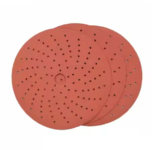 150 мм фиолетовый оранжевый керамический шлифовальный диск 15 отверстий крюк и петля абразивные шлифовальные диски наждачная бумага - Product Image 5