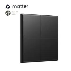 Matter Thread Smart Home Homekit APP US AU 10A 2200W Chambre villa 110V 240V Alexa Google Wall Switch SmartThings - Product Image 1