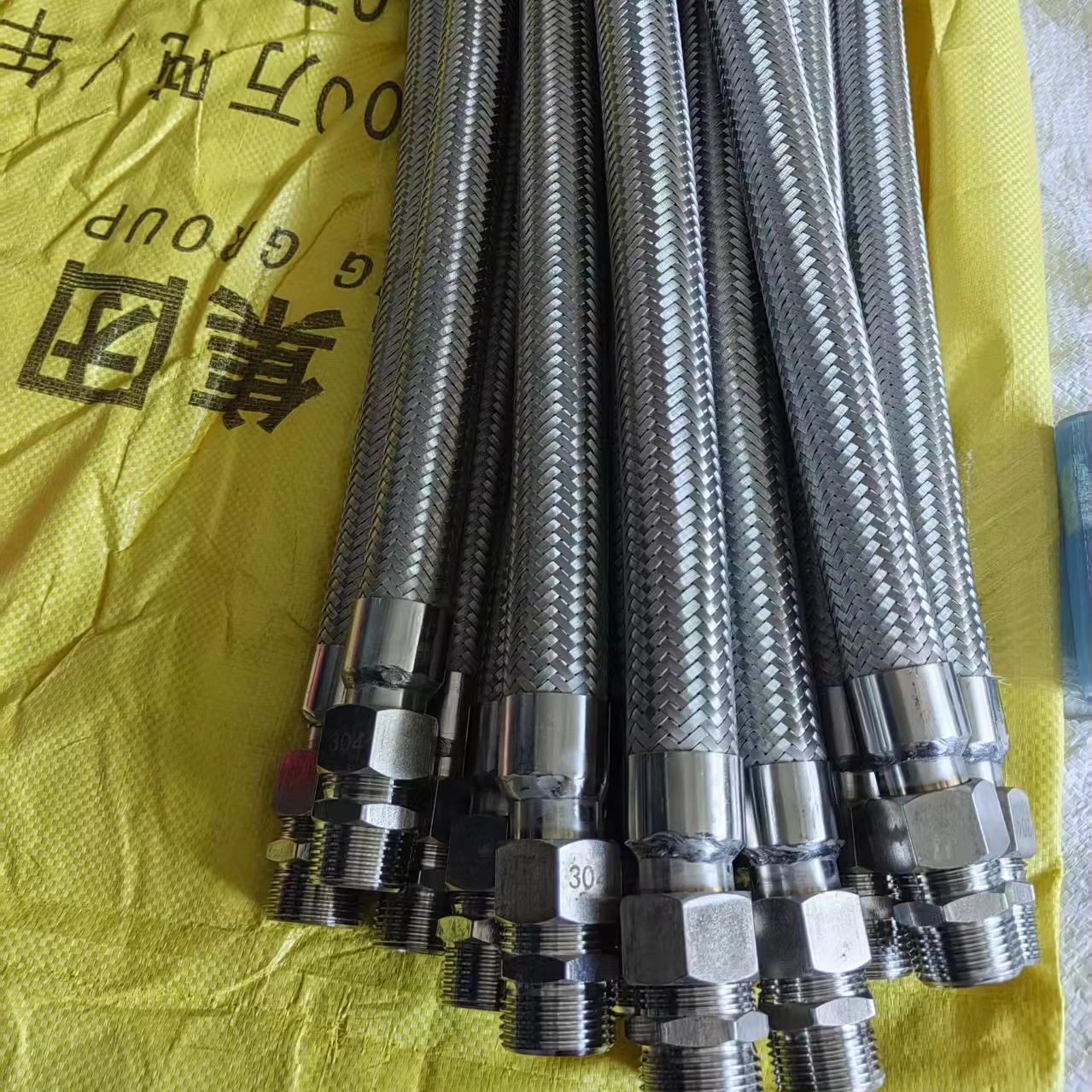 DOJA Industrial Flexible Hose Pack Of 2 Male Thread 1/2 Inch Female Thread 1/2 Inch 20 Cm Length Stainless Steel Reinforced Hose For Tap, Washbasin - View #9