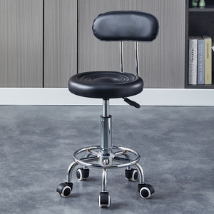 Sillas <span class=keywords><strong>de</strong></span> Salón <span class=keywords><strong>de</strong></span> Belleza al por Mayor, <span class=keywords><strong>Silla</strong></span> Giratoria con Ruedas y Elevación, Sillas Redondas Hechas a Mano <span class=keywords><strong>para</strong></span> Manicuristas con Respaldo - Product Image 1