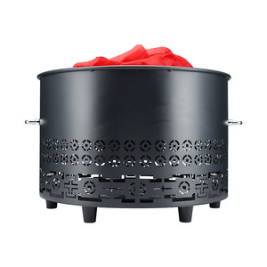 Lámpara LED Redonda de Estilo Moderno con Llama Simulada, Control Remoto, <span class=keywords><strong>Chimenea</strong></span> Eléctrica para Uso en Interiores y Exteriores - Product Image 5