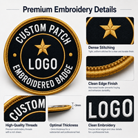 Écussons brodés personnalisés, badges logo OEM ODM, thermocollants pour vêtements, chapeaux, sacs, packs de vente au détail, fournisseur