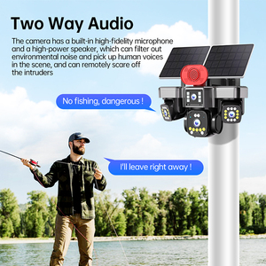 Caméra de sécurité solaire 4G AOV 16MP, 6 moteurs, 4 objectifs, 4 écrans, surveillance 24/7, vision nocturne couleur, caméra PTZ sans fil extérieure CCTV - Product Image 6