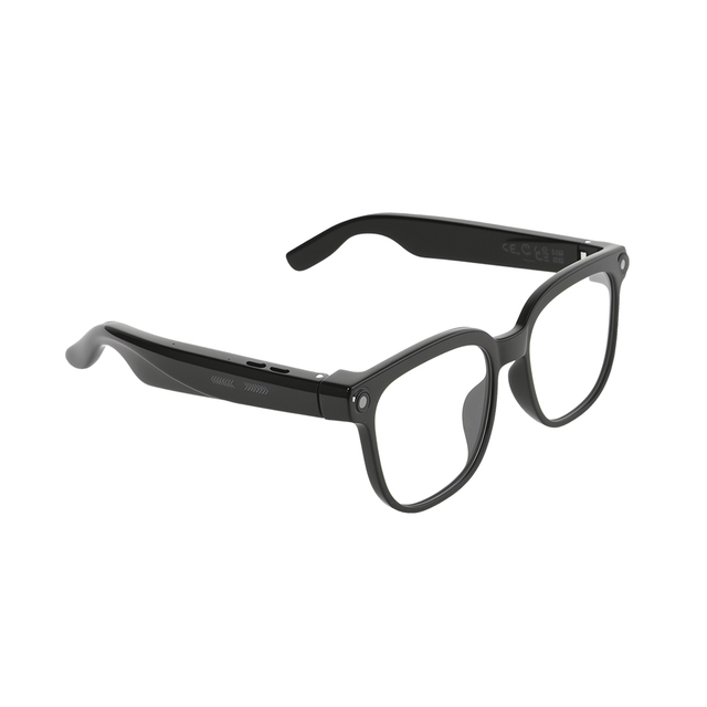 Miccell AI Smart Glasses with Real-Time Translation 8MP FPV Invisible Camera Open-Ear Audio Hands-Free Assistant