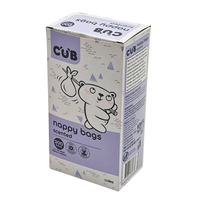 Caja de Cartón Blanco Reciclado de Alta Calidad, Ecológica, Impresa Personalizada, para Pañales, con Tapa Superior, Biodegradable y Reciclable