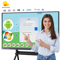 Tableau blanc interactif 4K à prix avantageux, OEM, tableau intelligent pour projets scolaires