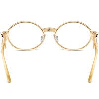 Lunettes Borregls en corne de buffle pour hommes, nouvelle marque de créateur, montures de luxe rondes avec 720 diamants, pour femmes 17550179