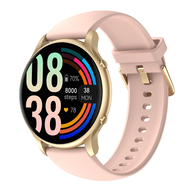 2025 Linwear LW99 Smart Watch TFT Display Full Touch Screen 1.32 Inch IP68 Waterproof 5-10 Days Battery Life Silica Gel Band
