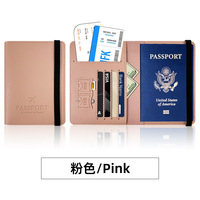 Etui de passeport australien écologique en cuir PU avec bande élastique et design italien