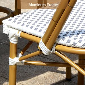 Hete Verkoop Duurzame Moderne Franse Stijl Gemengde Rotan Weven Tuinmeubelen Voor Buitenterrassen En Eetgedeeltes - Product Image 4