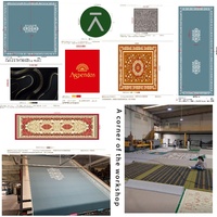 Tapis en nylon de haute qualité de style européen et turc, doux, tufté, durable, imprimé, taille et design personnalisés pour salon, hôtel