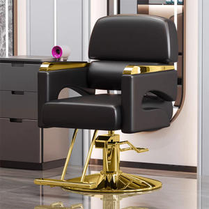 Silla de Peluquería Profesional al por Mayor para Mujeres, Asiento Moderno con Elevación para Corte de Cabello, Cuero Sintético para Salones de Belleza y Barberías - Product Image 1