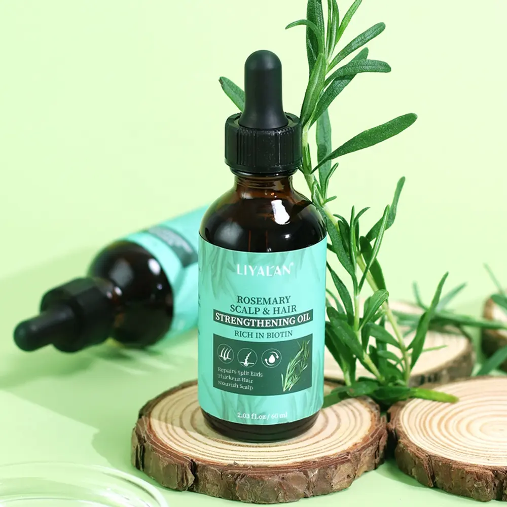 Rosemary Oil Hair Growth Strengthening Nourish Hair Scalp Care Organic Rosemary Mint Oil