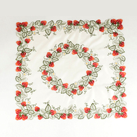 Nappe de table décorative brodée en polyester tissé en gros