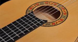 Guitare classique <span class=keywords><strong>flamenco</strong></span> professionnelle tout solide de 39 pouces de haute qualité en bois de cyprès personnalisé dessus en épicéa palissandre arrière/côté ébène - Product Image 4