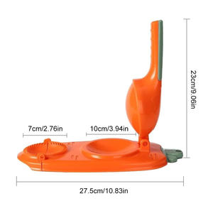 Vente en gros usine – Lot de 3 moules à raviolis écologiques en plastique, presse manuelle 2-en-1 personnalisée pour la fabrication de momos, compatible lave-vaisselle - Product Image 2