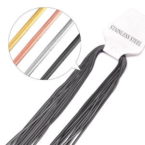 Cadena de Serpiente de Acero Inoxidable de 2 mm, 45 cm/50 cm/55 cm/60 cm de Longitud, Cadena Larga y Económica, Collar de Moda con Cierre de Langosta - Product Image 2